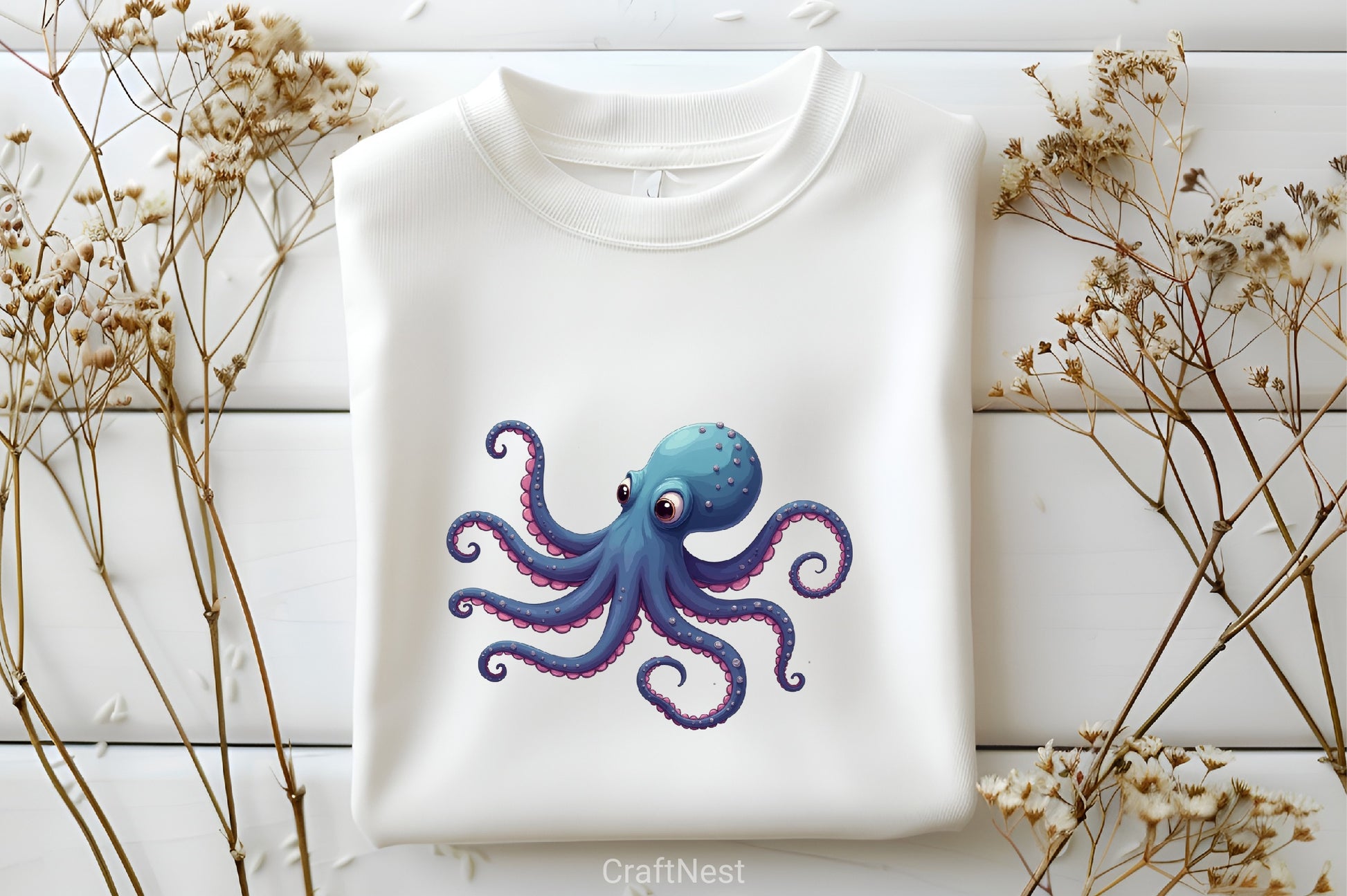 Cute Octopus Clipart Bundle - CraftNest - Digital Crafting and Art