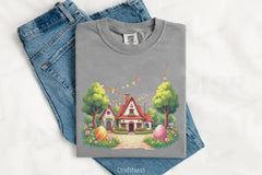 Easter Village Clipart Bundle - CraftNest - Digital Crafting and Art