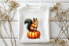 Autumn Squirrel Clipart Bundle - CraftNest - Digital Crafting and Art