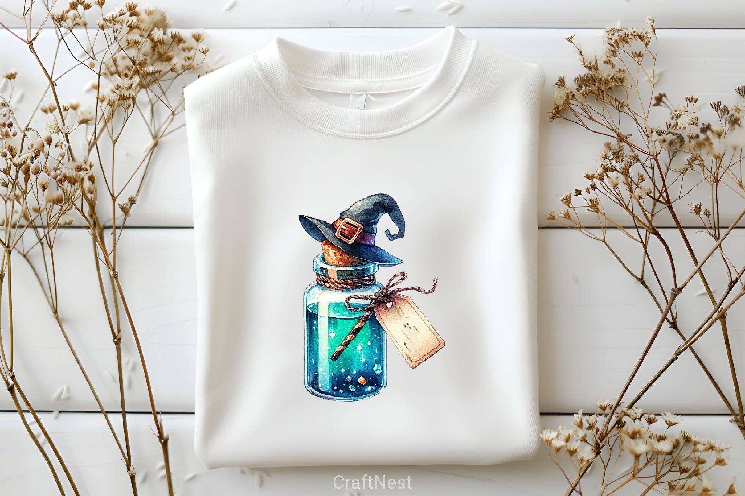 Halloween Potion Bottles Clipart Bundle - CraftNest - Digital Crafting and Art