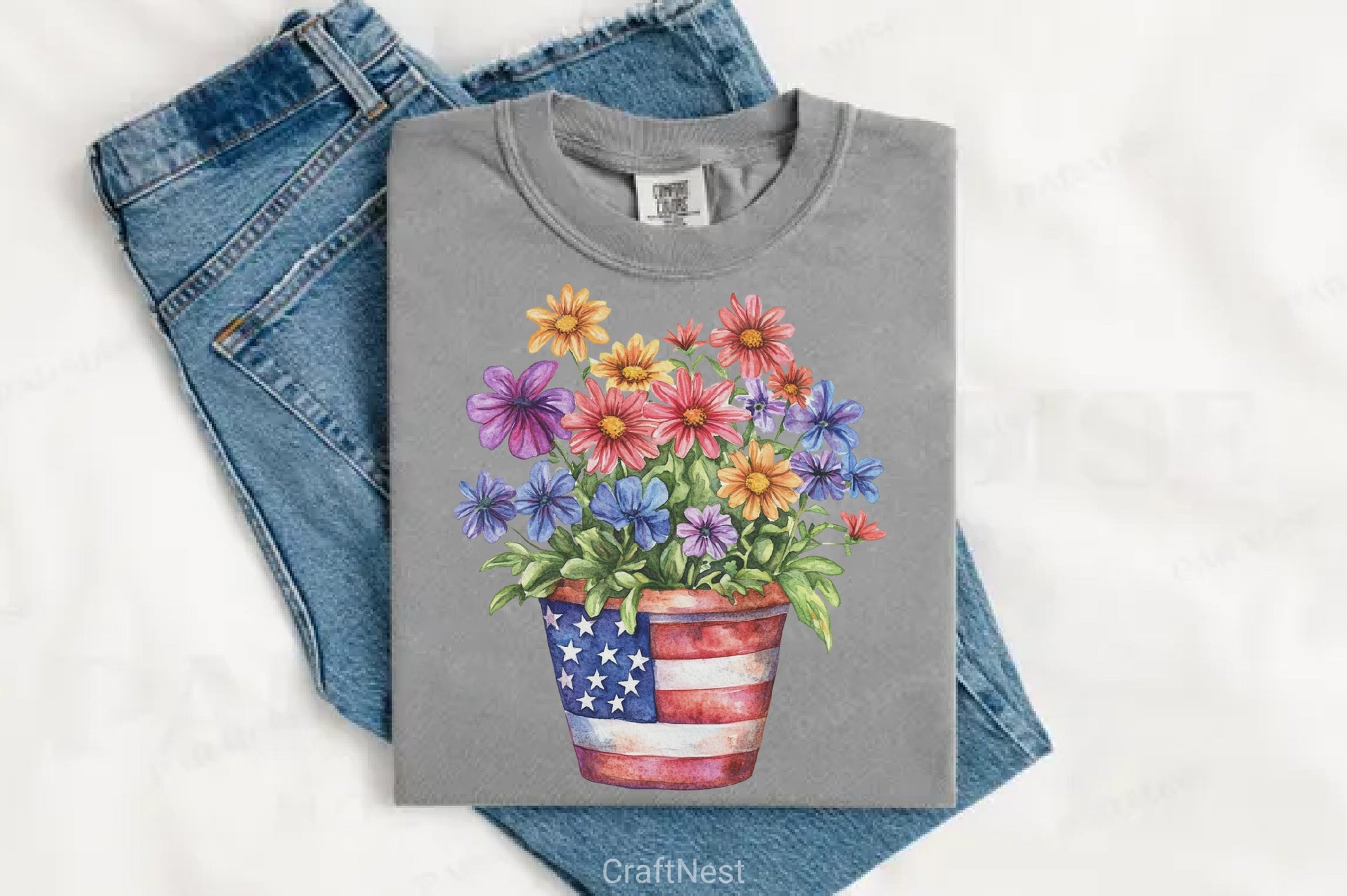 Patriotic Garden Clipart Bundle 4 - CraftNest - Digital Crafting and Art