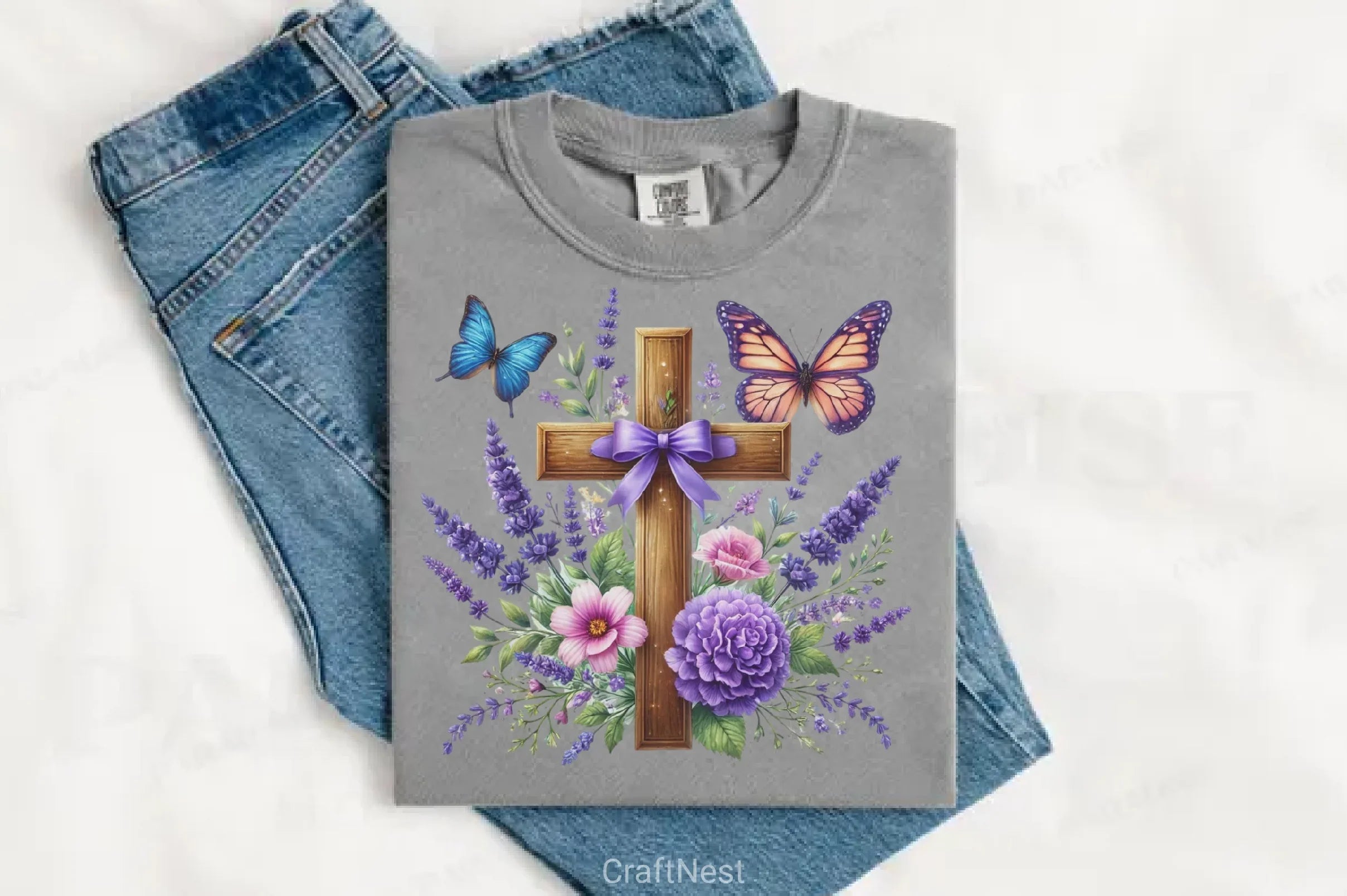 Floral Cross Clipart Bundle 1 - CraftNest - Digital Crafting and Art