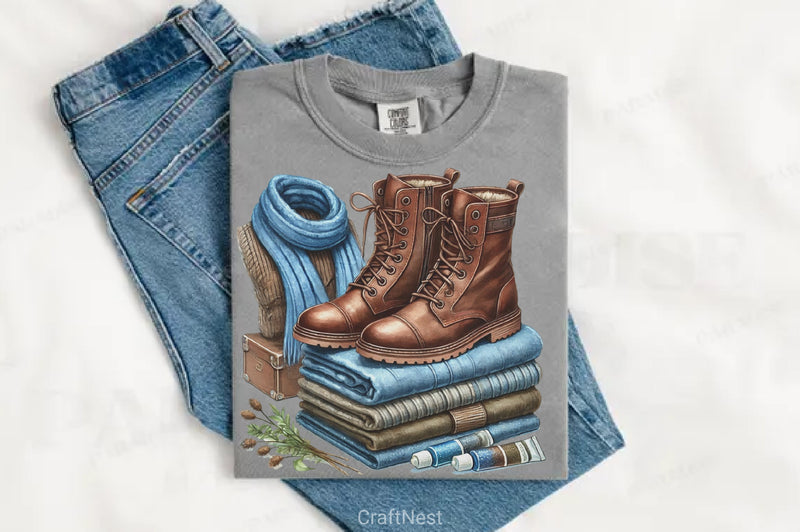 Winter Fashion Clipart Bundle - CraftNest - Digital Crafting and Art