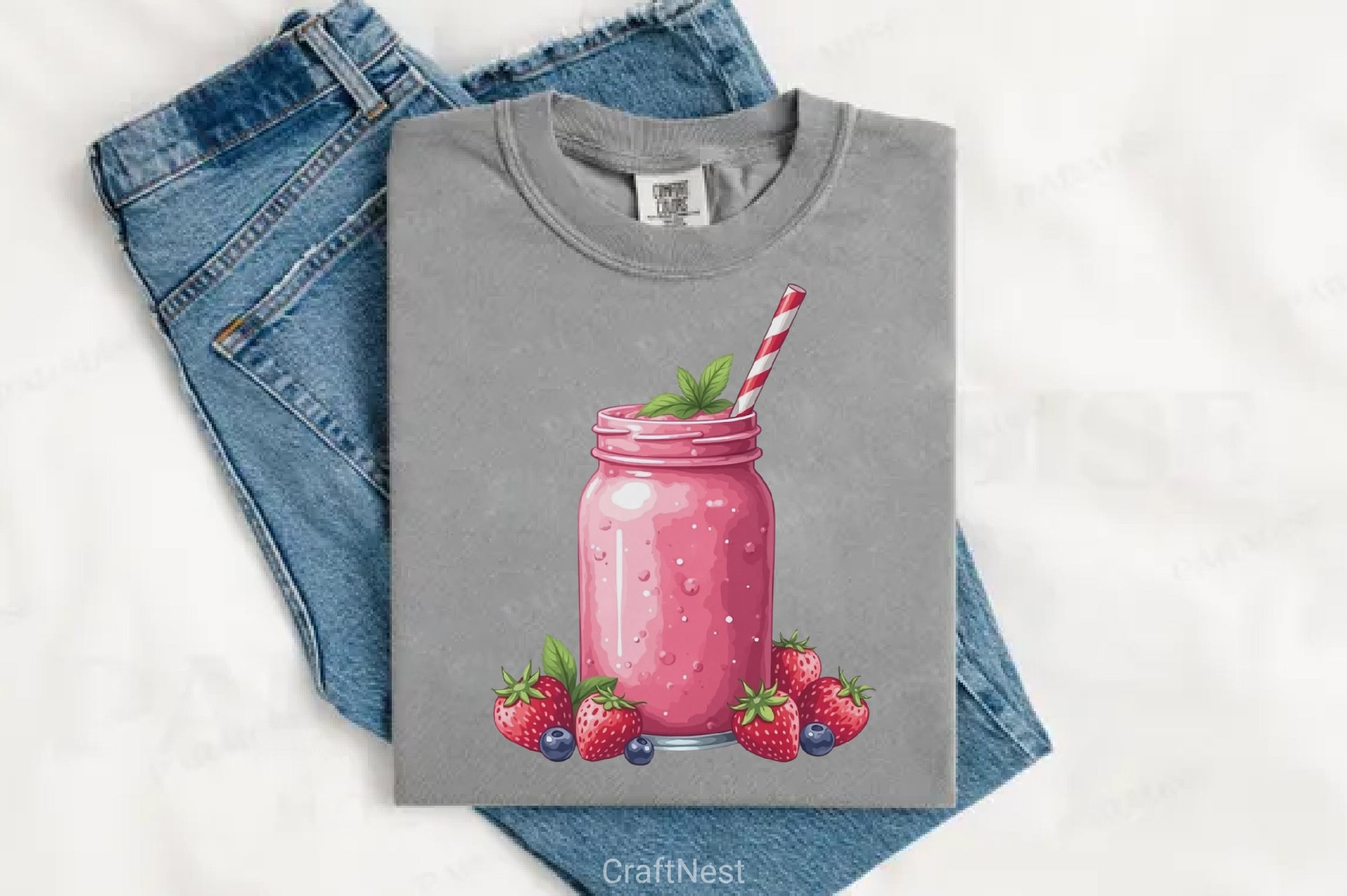 Pink Summer Clipart Bundle 7 - CraftNest - Digital Crafting and Art