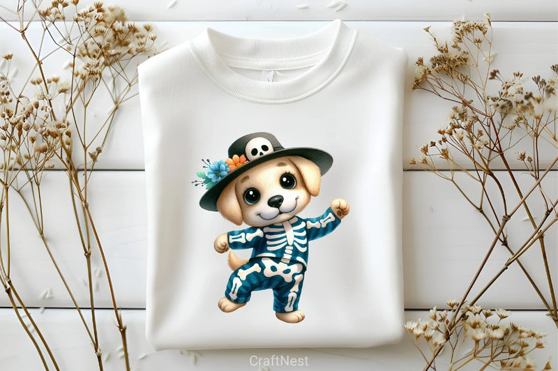 Cute Halloween Puppy Clipart Bundle - CraftNest - Digital Crafting and Art