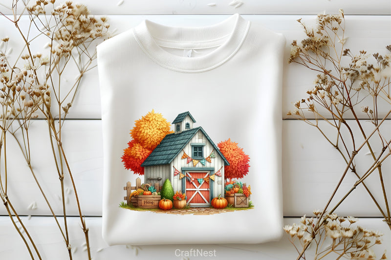 Gingham Autumn Clipart Bundle 3 - CraftNest - Digital Crafting and Art