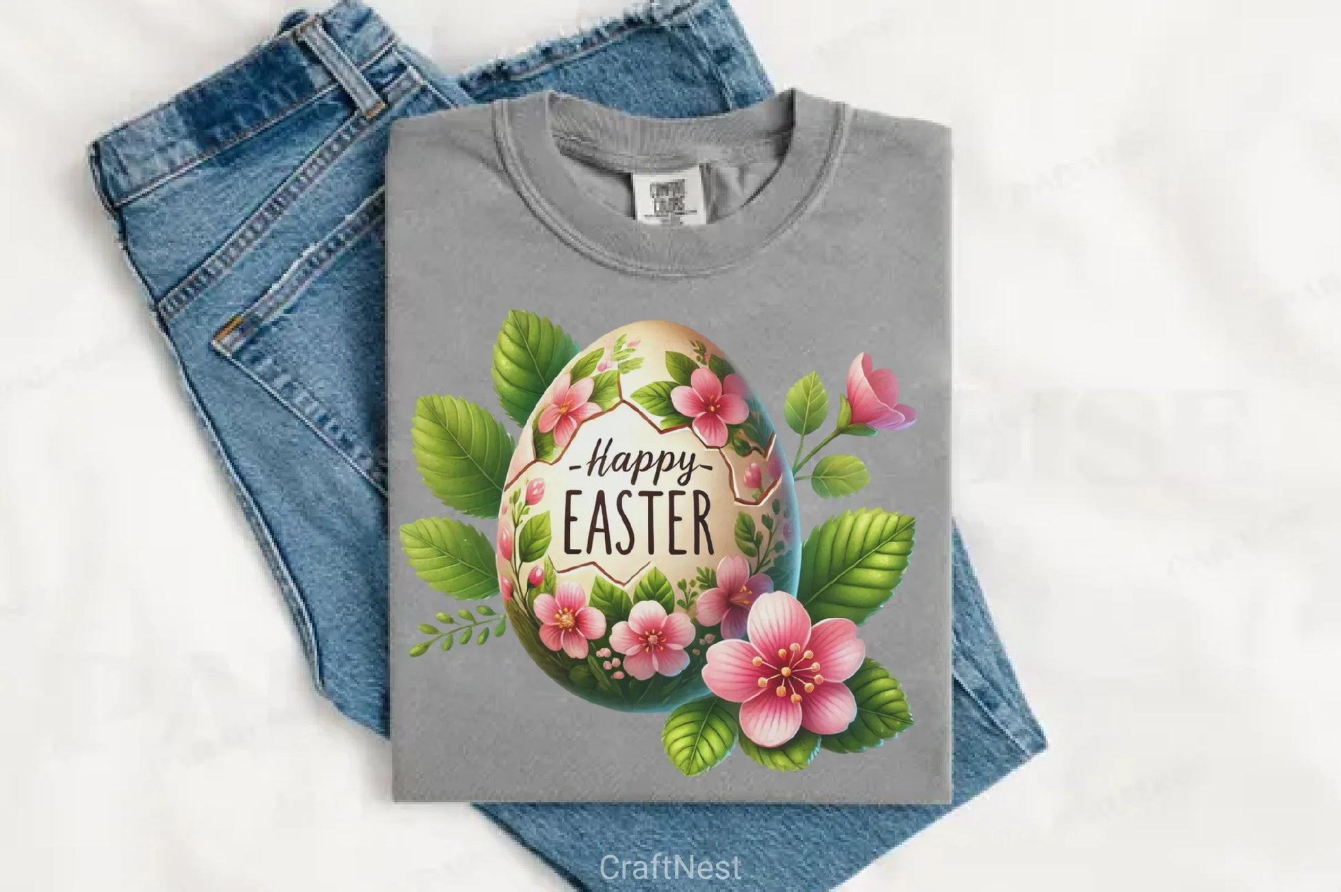 Easter Eggs & Flowers Clipart Bundle 2 - CraftNest - Digital Crafting and Art