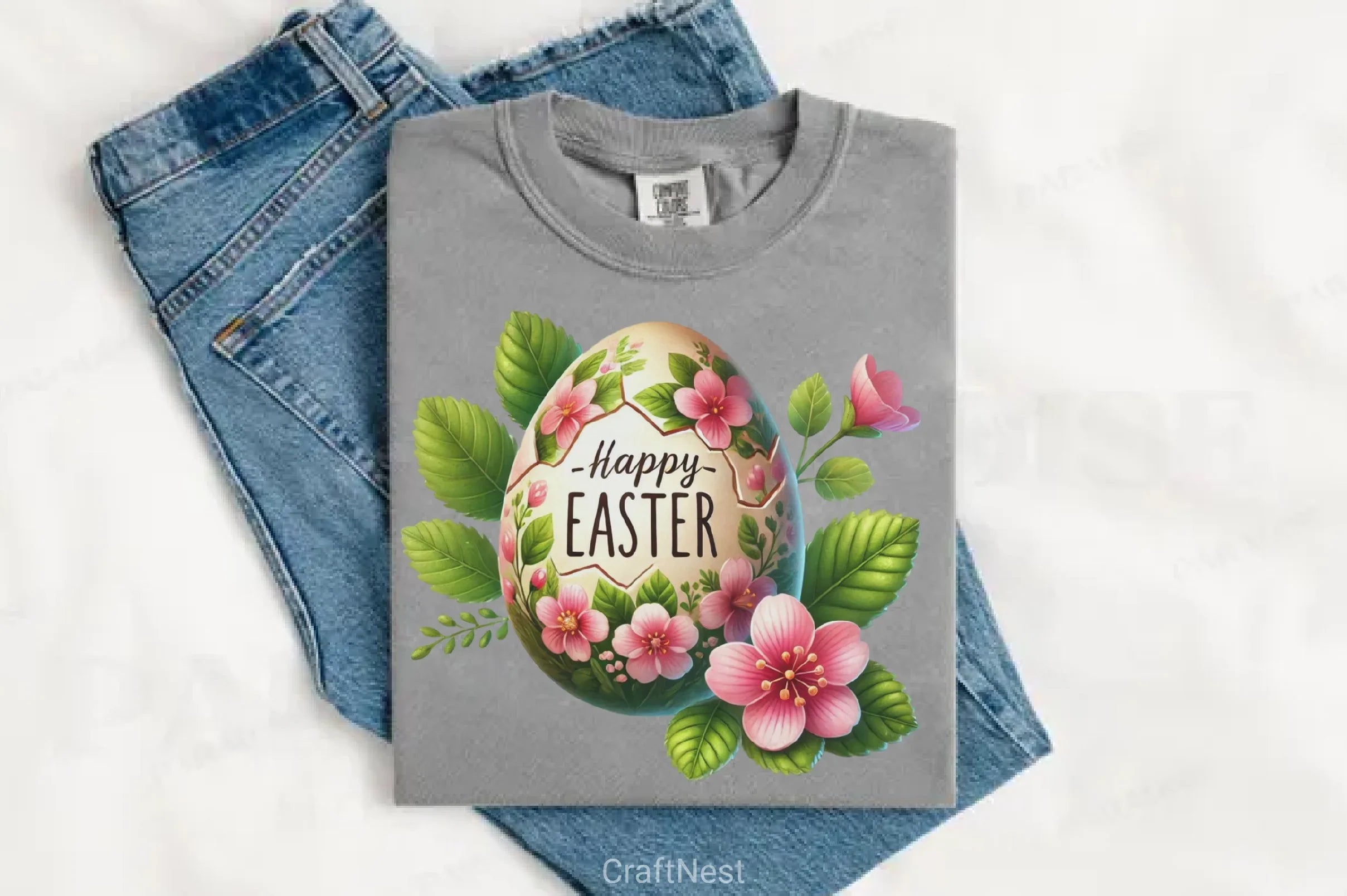 Easter Eggs & Flowers Clipart Bundle 2 - CraftNest - Digital Crafting and Art