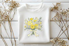 Yellow Chinoiserie Mother's Day Clipart Bundle - CraftNest - Digital Crafting and Art