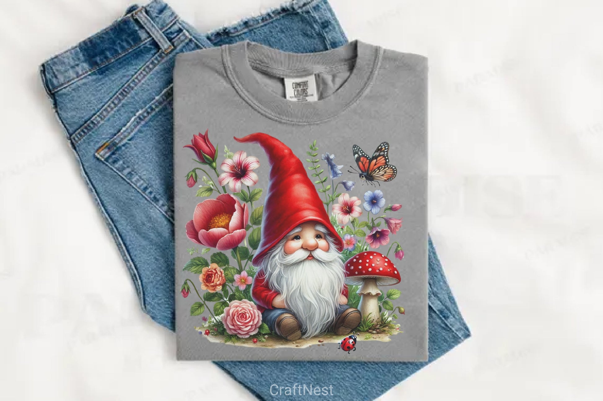 Ladybug Gnomes Clipart Bundle 20 - CraftNest - Digital Crafting and Art