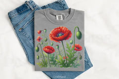 Spring Meadow Poppies Clipart Bundle 8 - CraftNest - Digital Crafting and Art