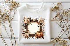 Brown Halloween & White Roses Clipart Bundle 3 - CraftNest - Digital Crafting and Art