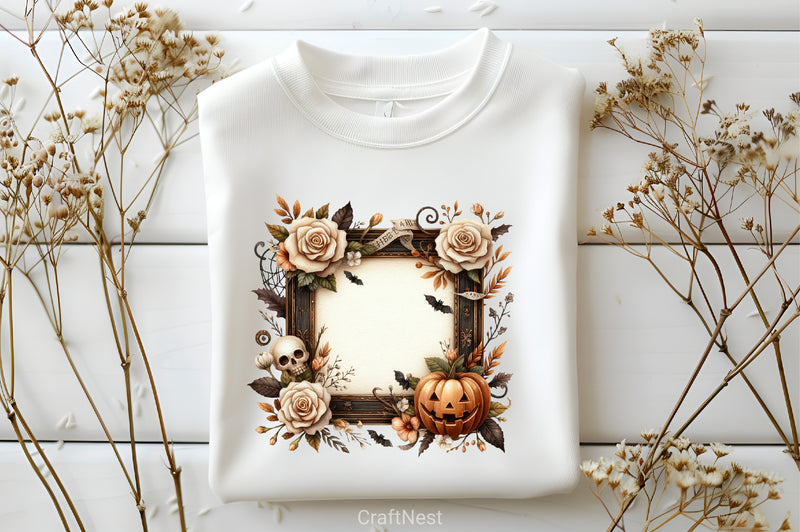 Brown Halloween & White Roses Clipart Bundle 3 - CraftNest - Digital Crafting and Art