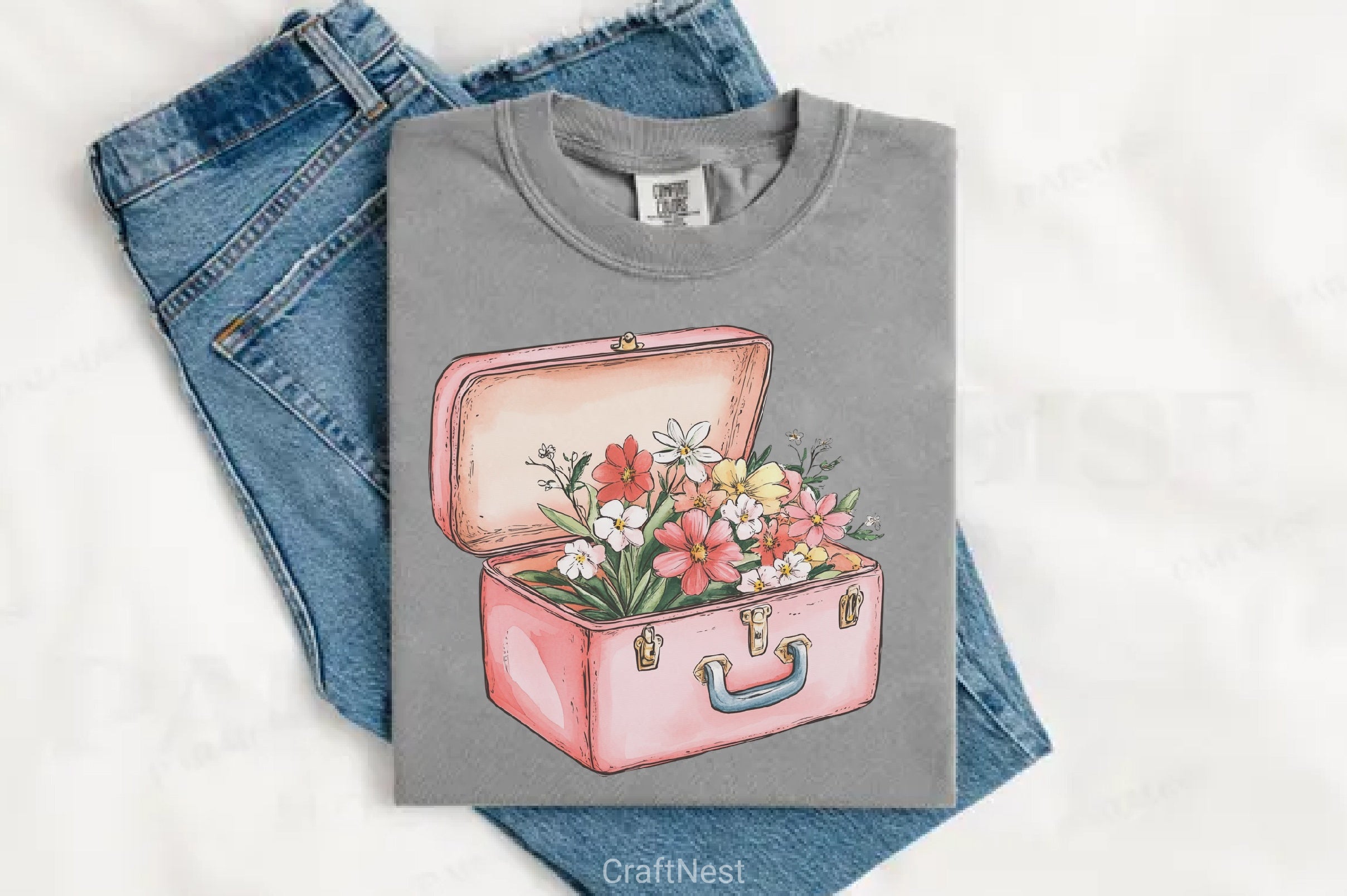 Pink Spring Clipart Bundle 5 - CraftNest - Digital Crafting and Art