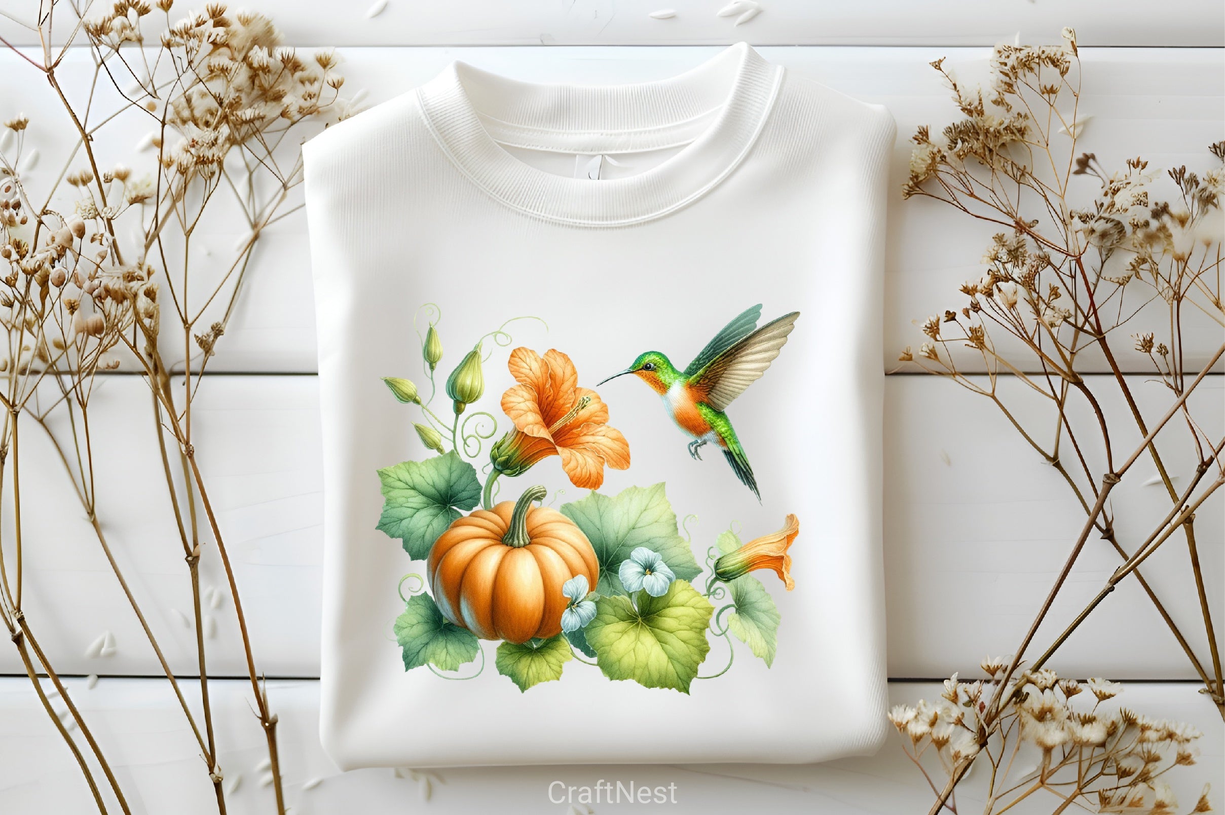 Positive Whimsical Fall Birds Clipart Bundle - CraftNest - Digital Crafting and Art