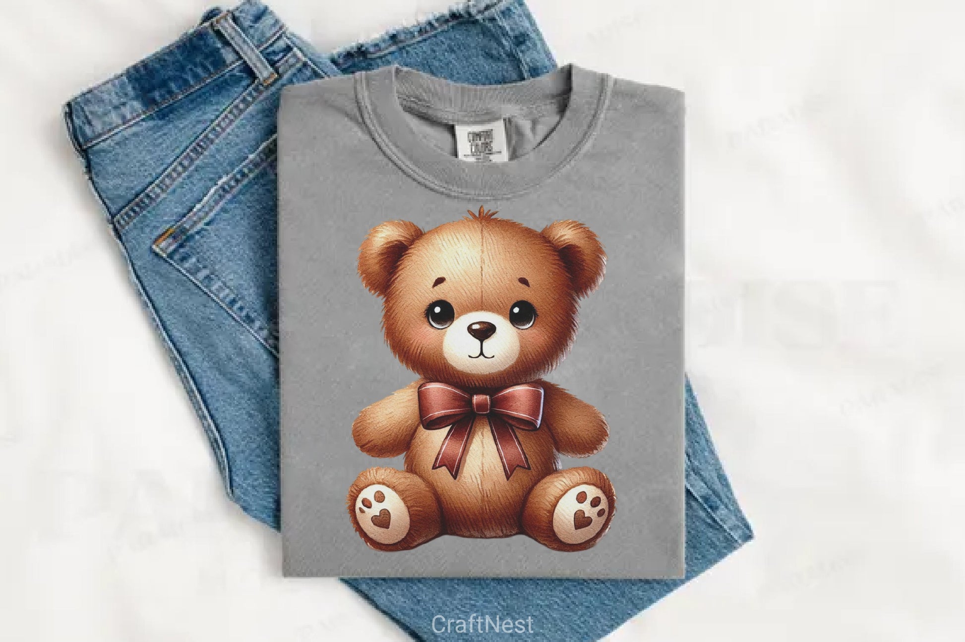 Teddy Bear Easter Clipart Bundle - CraftNest - Digital Crafting and Art