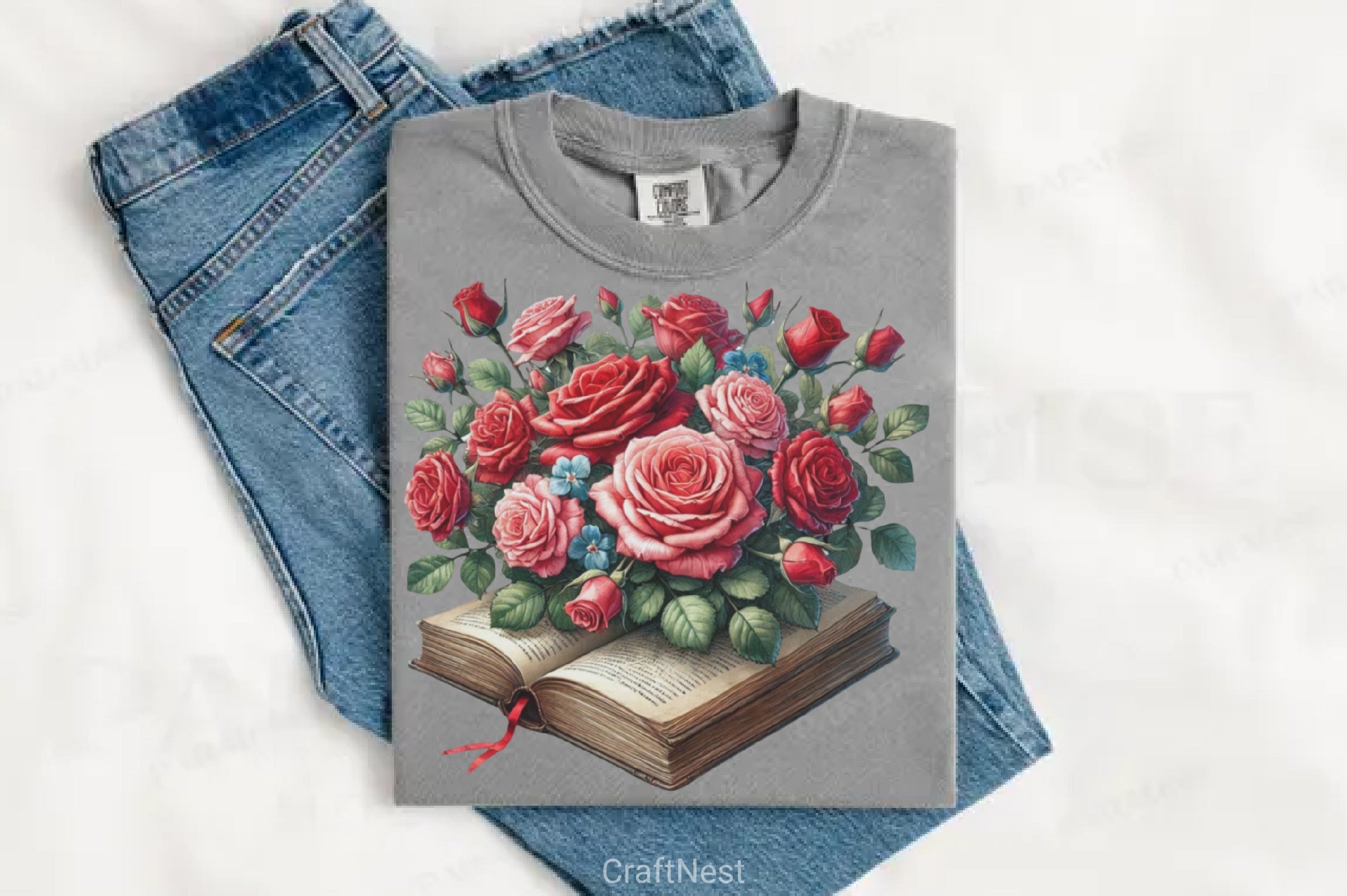 Burgundy Spring Clipart Bundle - CraftNest - Digital Crafting and Art