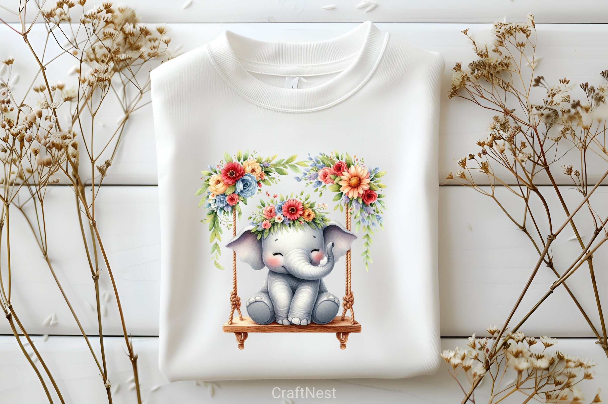 Cute Elephant Clipart Bundle 2 - CraftNest - Digital Crafting and Art