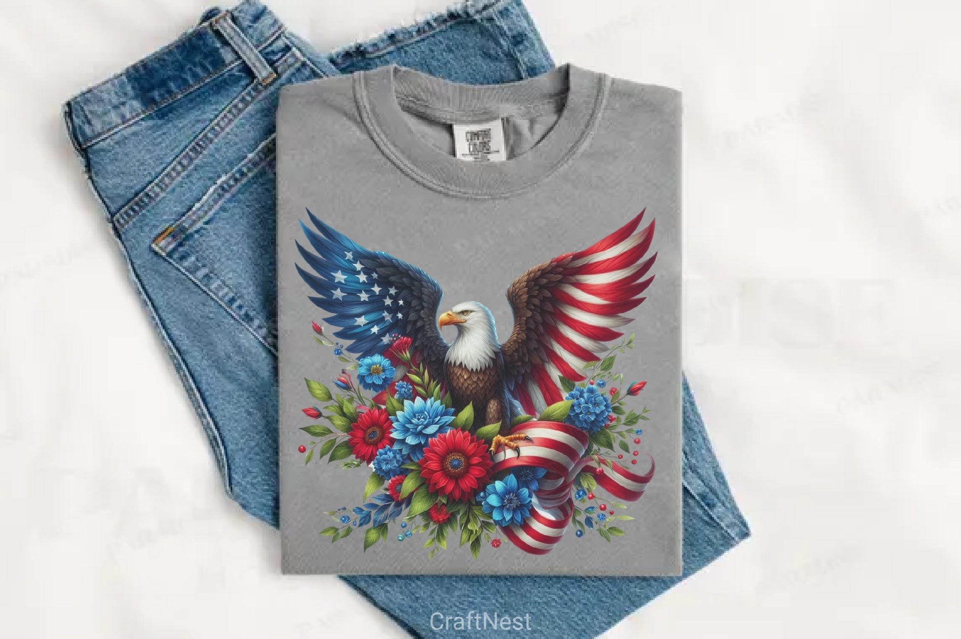 4th of July Eagle Clipart Bundle - CraftNest - Digital Crafting and Art