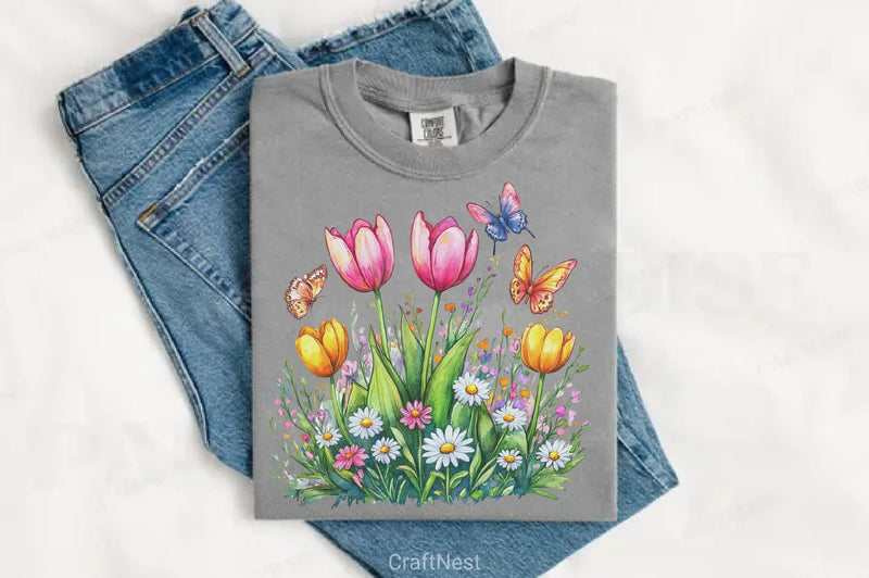 Spring Garden Clipart Bundle 2 - CraftNest - Digital Crafting and Art