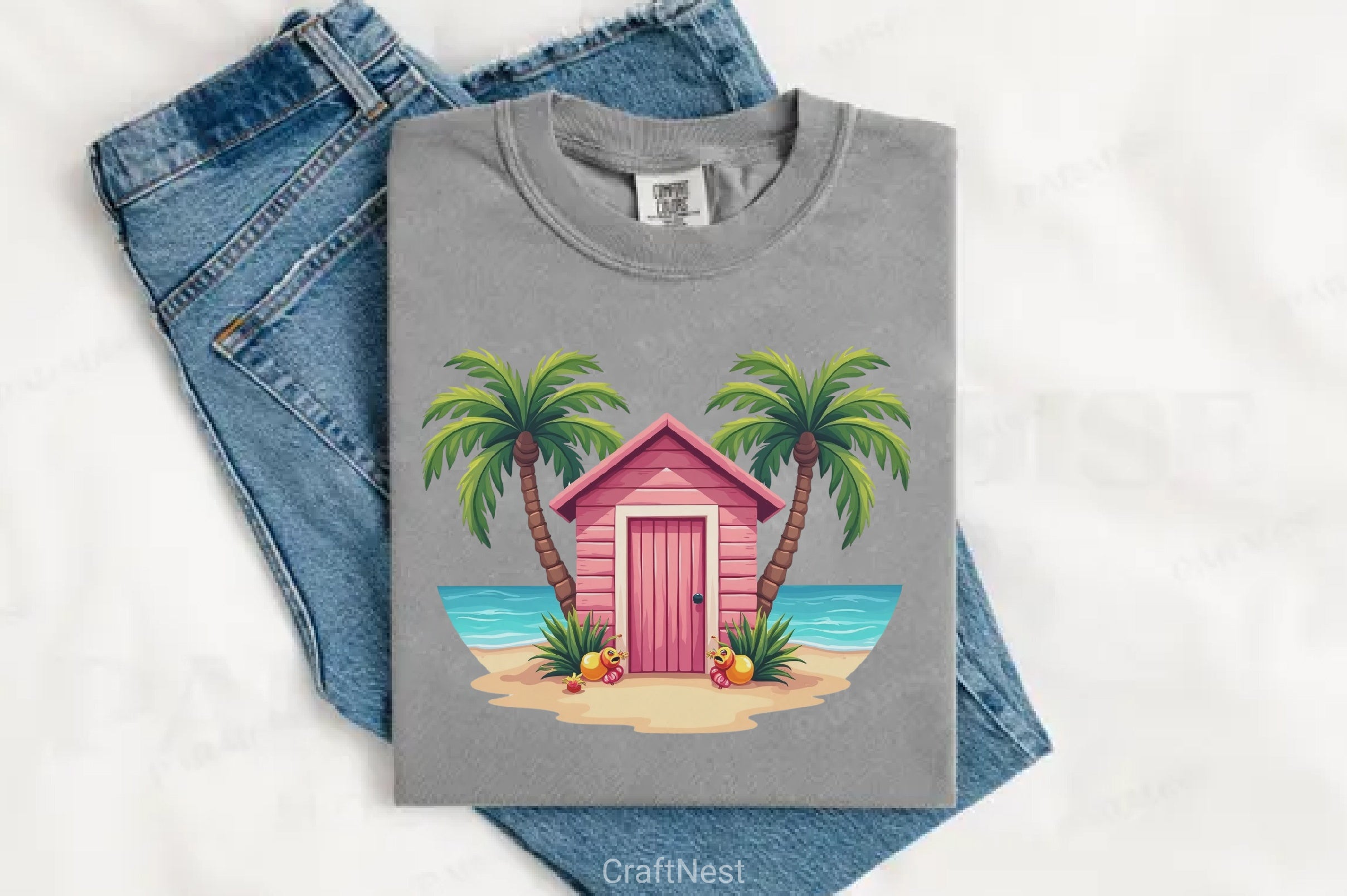 Pink Summer Clipart Bundle 8 - CraftNest - Digital Crafting and Art