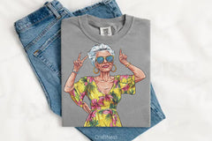 Funny Summer Old Woman Clipart Bundle - CraftNest - Digital Crafting and Art