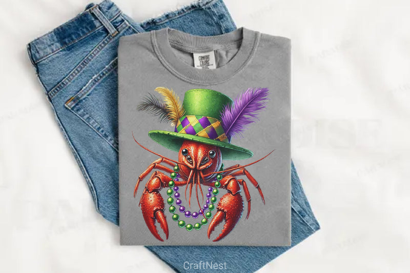 Mardi Gras Crawfish Clipart Bundle - CraftNest - Digital Crafting and Art