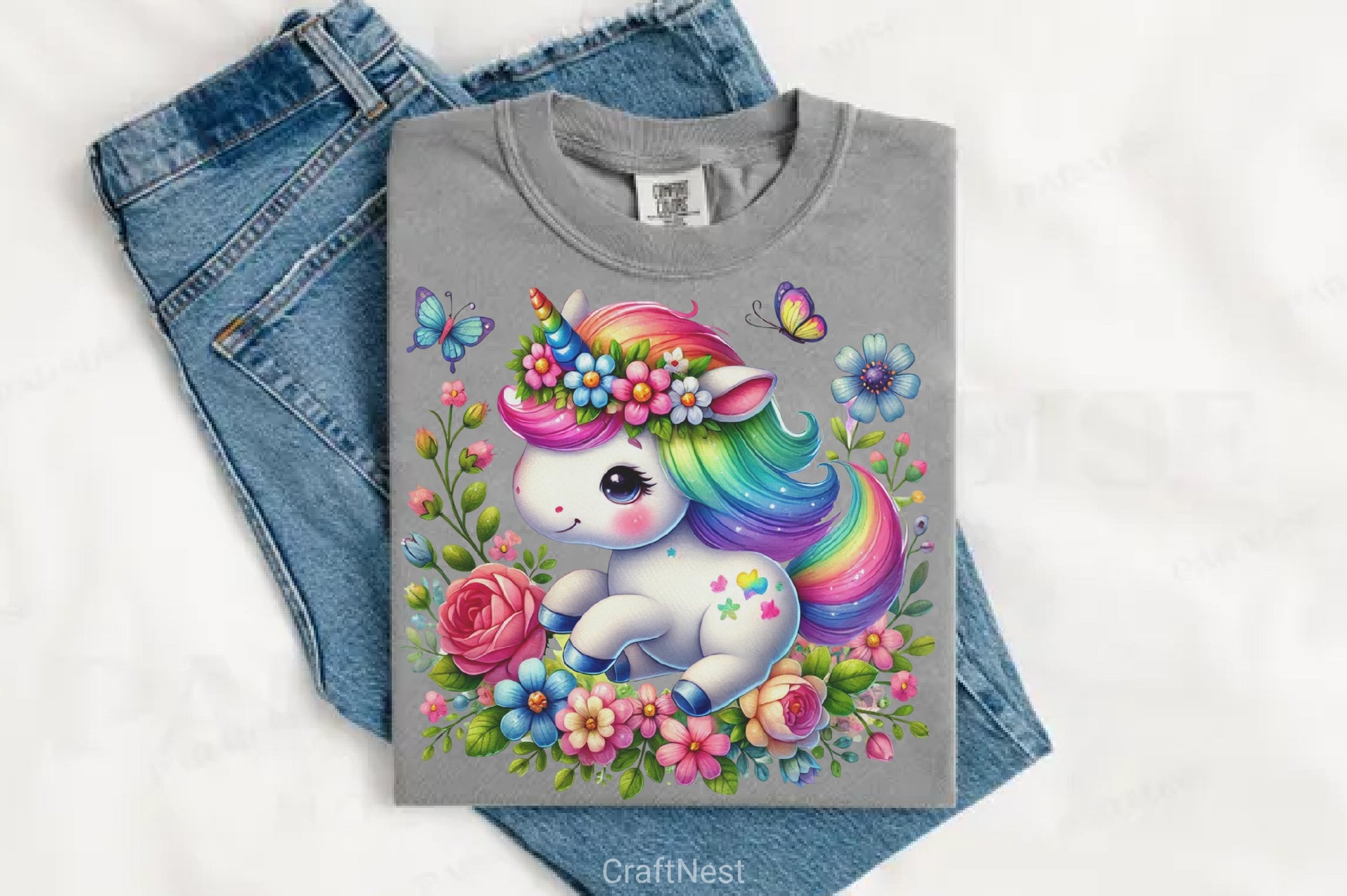 Colorful Magical Unicorn Clipart Bundle - CraftNest - Digital Crafting and Art