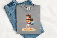 Summer Girl Clipart Bundle - CraftNest - Digital Crafting and Art