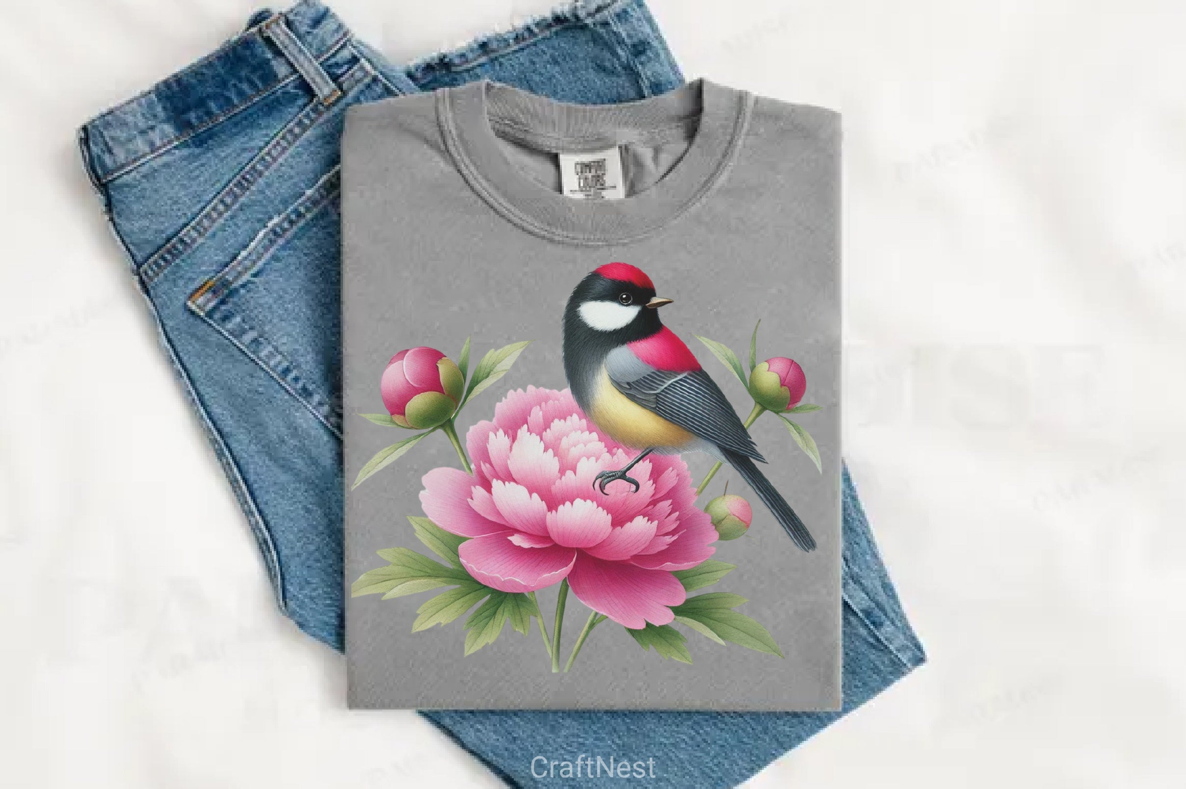 Spring Evening Grosbeak Bird Clipart Bundle - CraftNest - Digital Crafting and Art