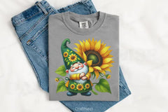 Sunflower Gnomes Clipart Bundle - CraftNest - Digital Crafting and Art