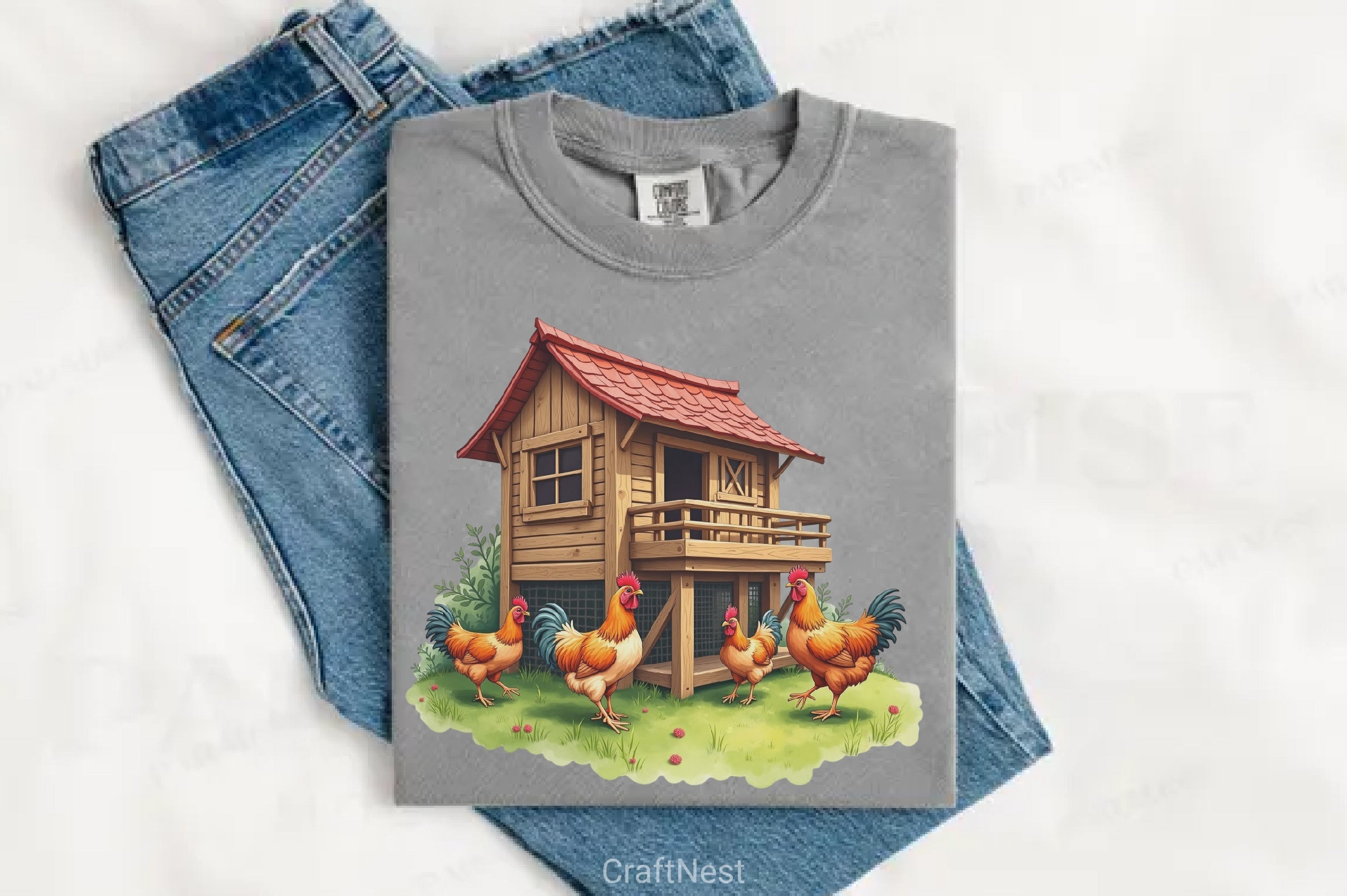 Chicken Coop Clipart Bundle 2 - CraftNest - Digital Crafting and Art