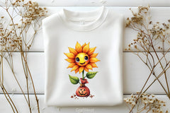 Cute Halloween Flowers Clipart Bundle - CraftNest - Digital Crafting and Art