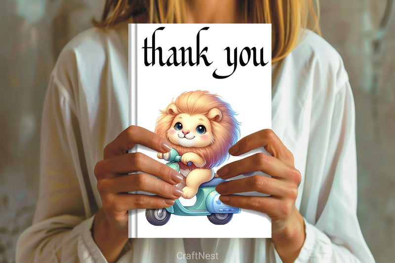 Cute Lion Clipart Bundle 2 - CraftNest - Digital Crafting and Art