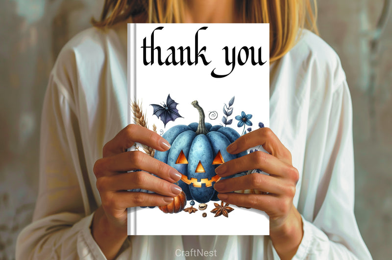 Blue Halloween Clipart Bundle - CraftNest - Digital Crafting and Art