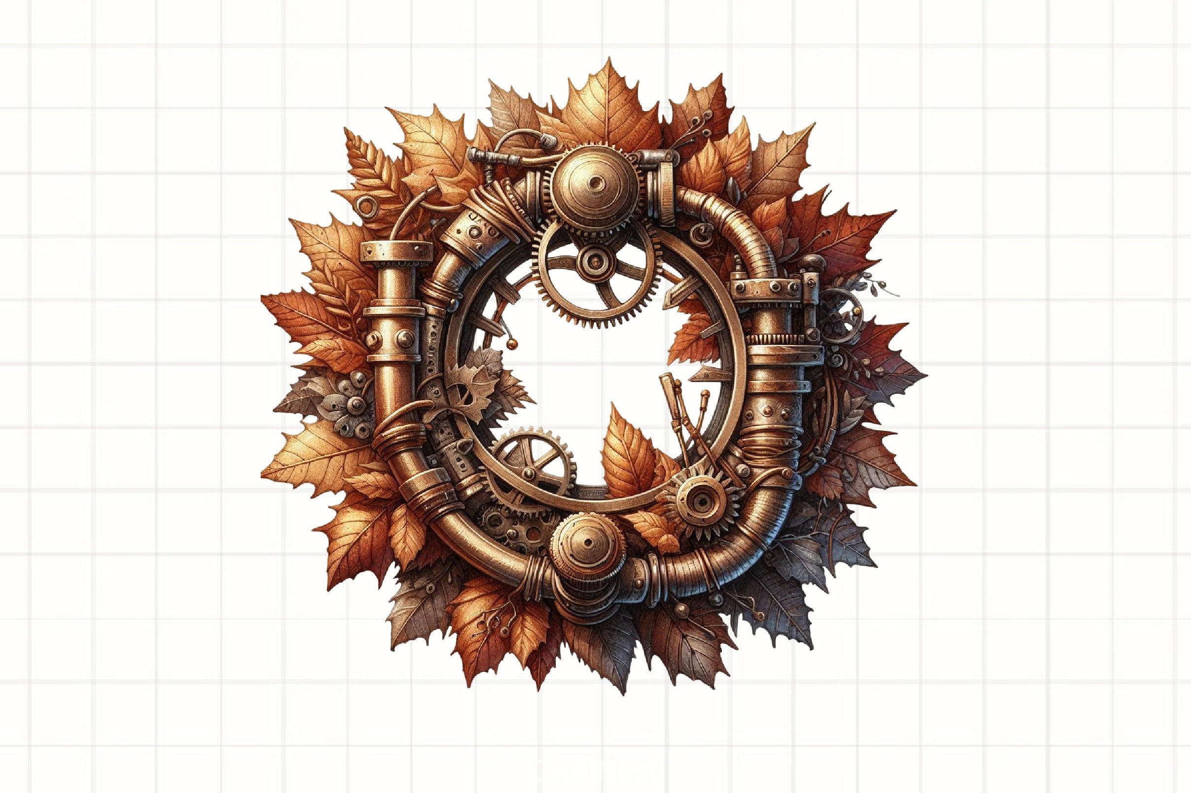 Steampunk Autumn Clipart Bundle - CraftNest - Digital Crafting and Art