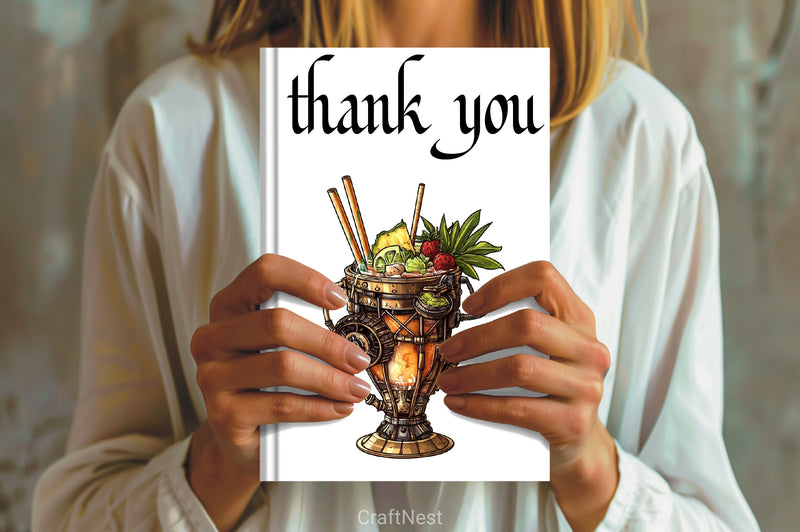 Steampunk Summer Clipart Bundle - CraftNest - Digital Crafting and Art