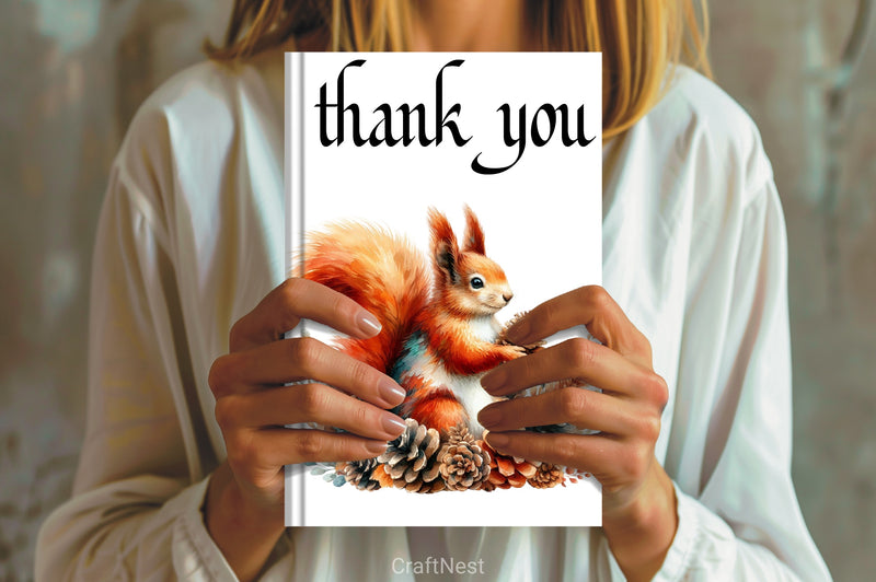 Autumn Squirrel Clipart Bundle - CraftNest - Digital Crafting and Art