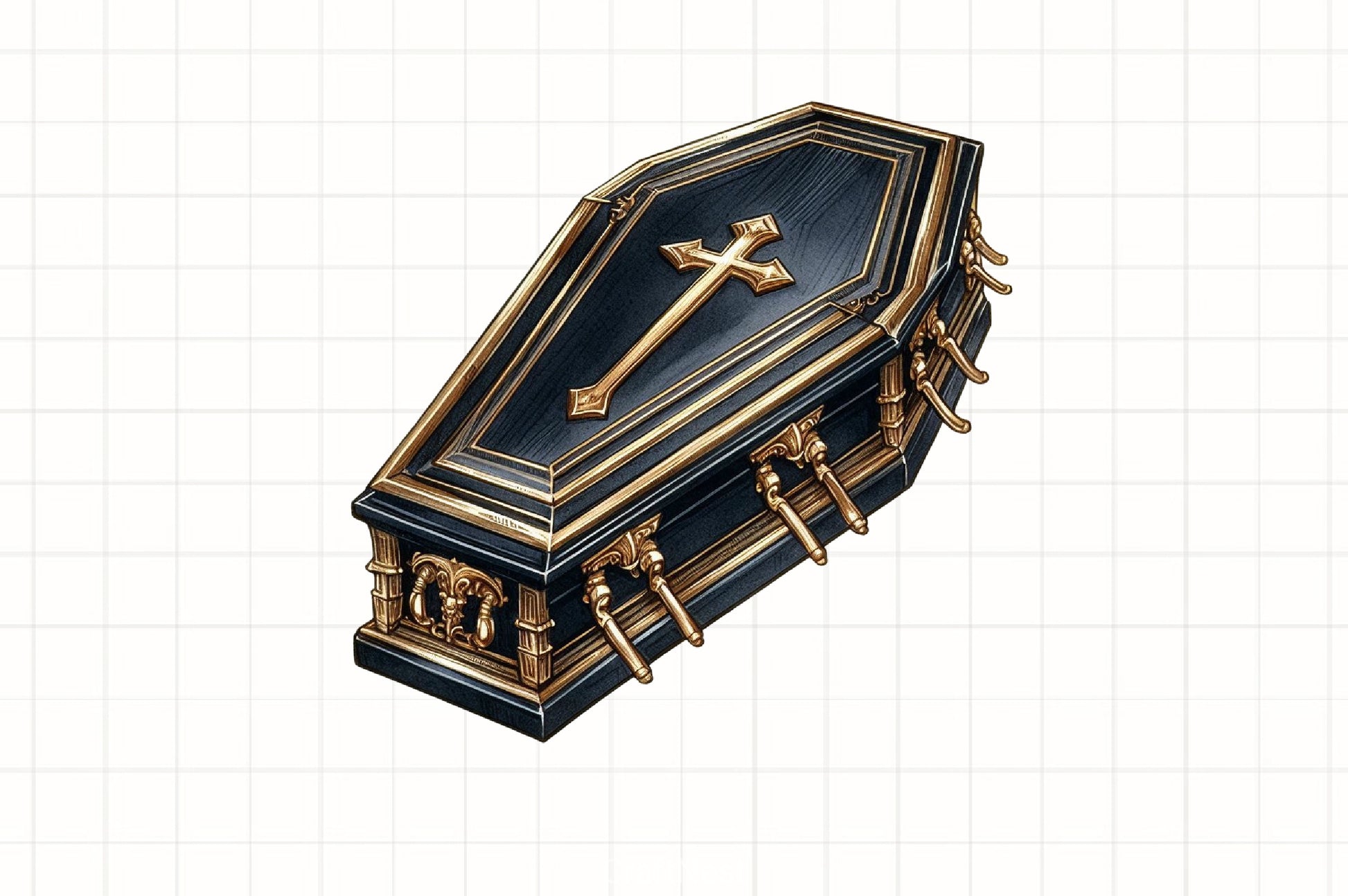 Creepy Black & Gold Halloween Clipart Bundle - CraftNest - Digital Crafting and Art