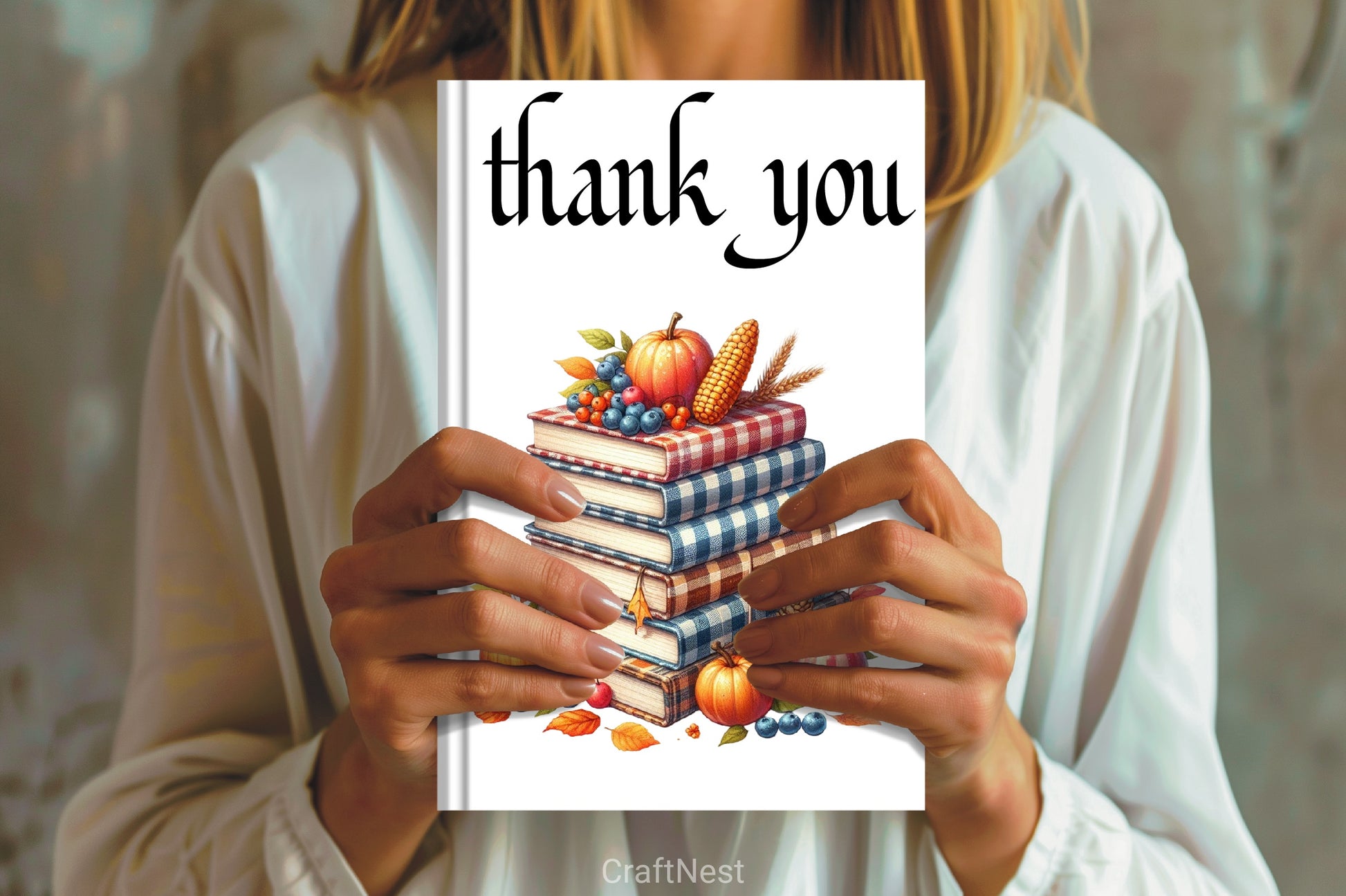 Gingham Autumn Clipart Bundle 3 - CraftNest - Digital Crafting and Art