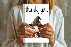 Cute Baby Cow Halloween Clipart Bundle - CraftNest - Digital Crafting and Art