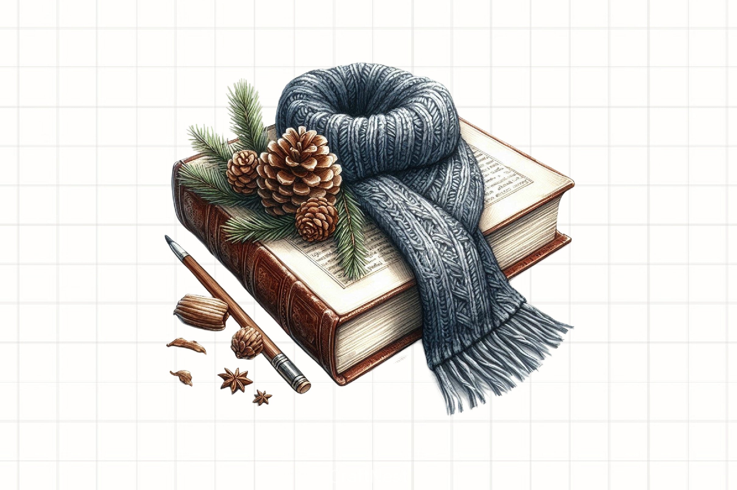 Autumn Fall Books Clipart Bundle - CraftNest - Digital Crafting and Art