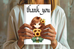 Girls Fall Flowers Clipart Bundle - CraftNest - Digital Crafting and Art