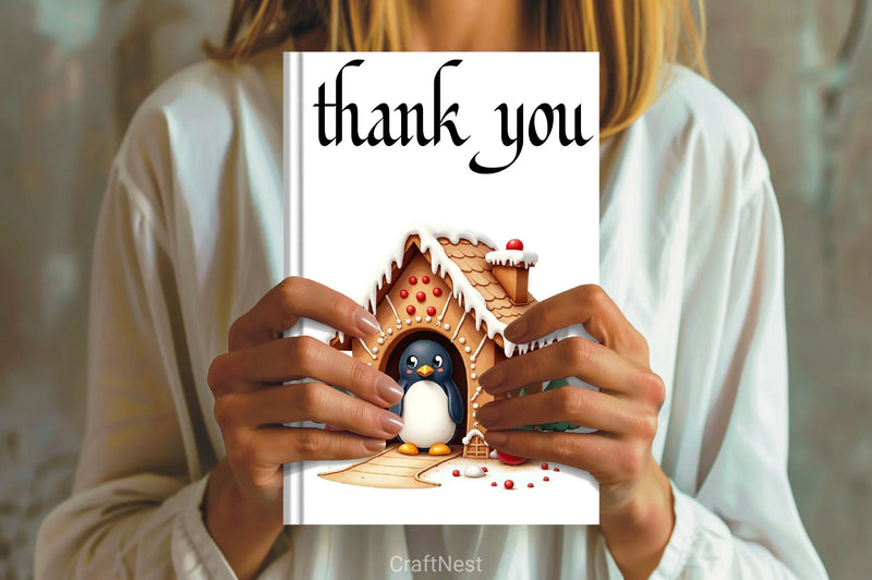 Christmas Penguin Clipart Bundle 1 - CraftNest - Digital Crafting and Art