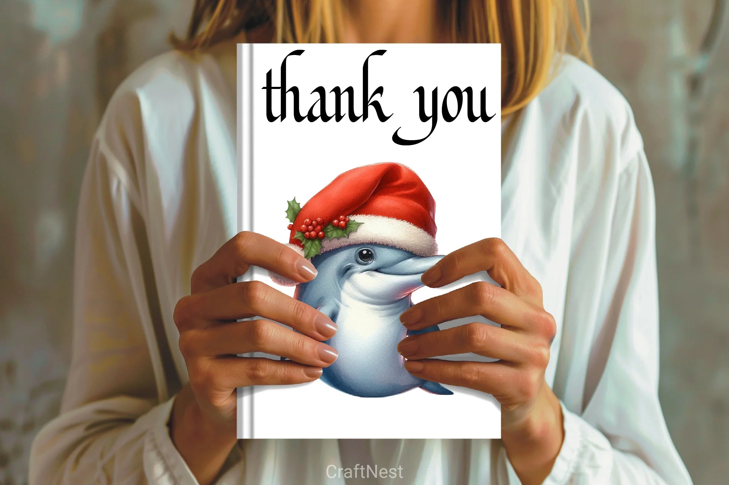 Dolphin Christmas Clipart Bundle - CraftNest - Digital Crafting and Art