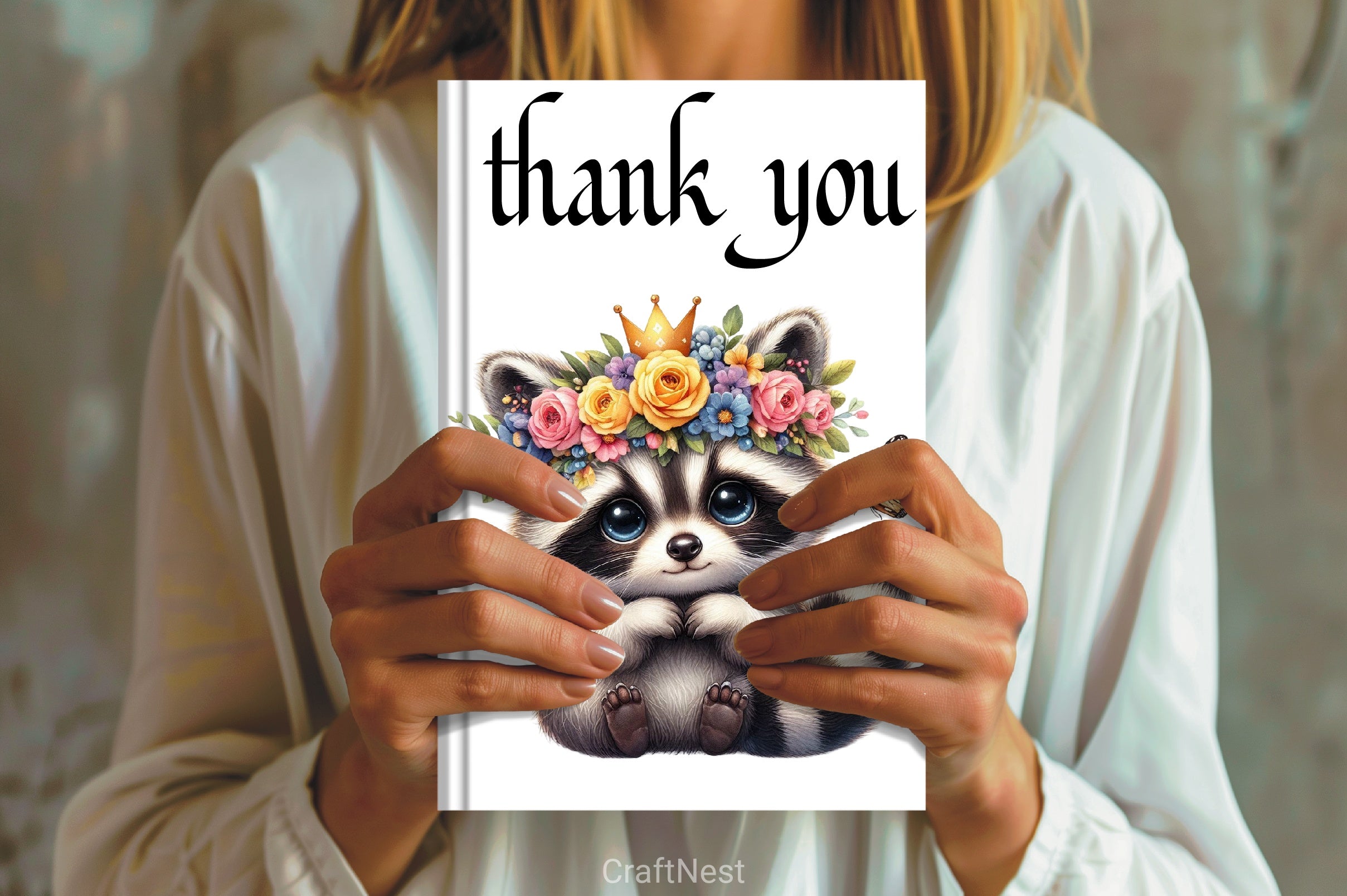 Cute Raccoon Clipart Bundle - CraftNest - Digital Crafting and Art