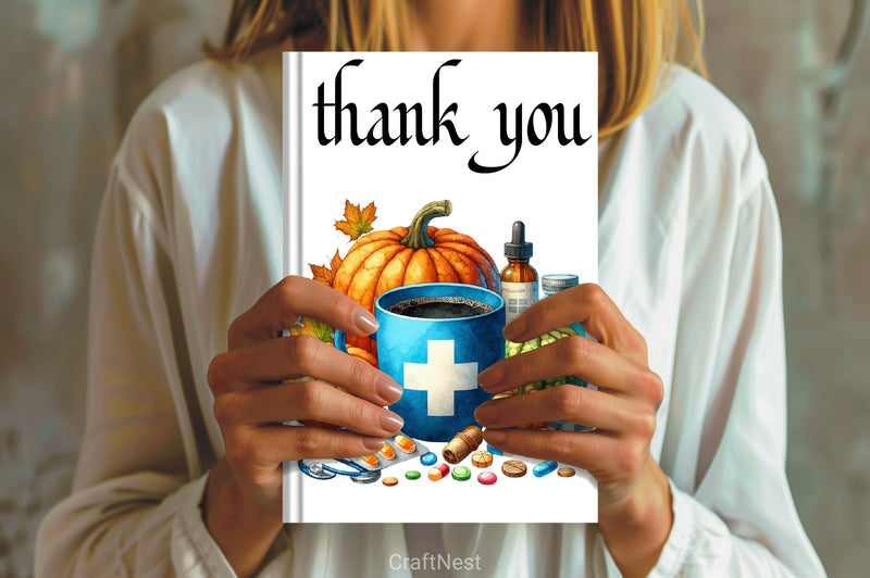 Nurse Fall Harvest Coffee Mug Clipart Bundle - CraftNest - Digital Crafting and Art
