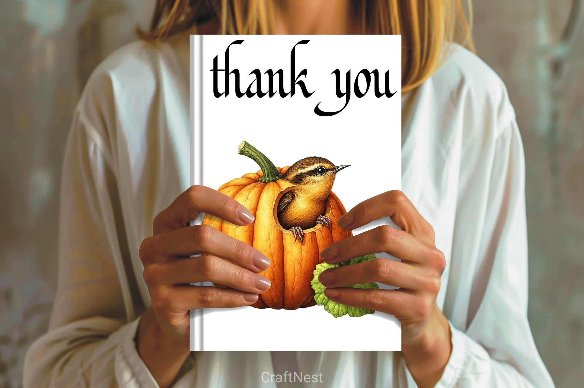 Positive Whimsical Fall Birds Clipart Bundle - CraftNest - Digital Crafting and Art