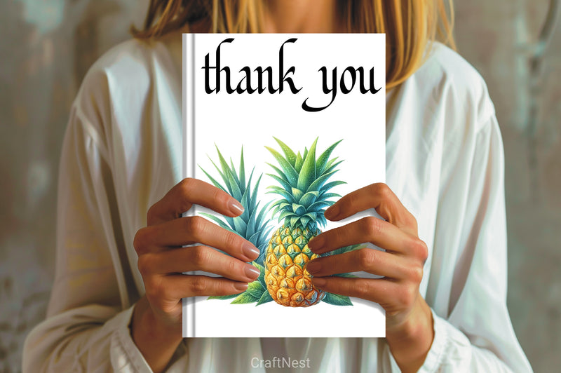 Pineapple Clipart Set 4 - CraftNest - Digital Crafting and Art