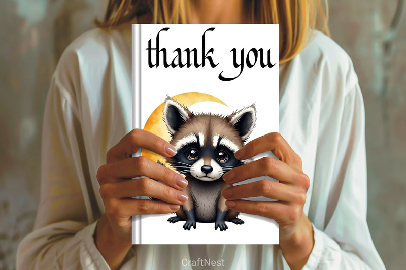 Halloween Raccoon Clipart Bundle 5 - CraftNest - Digital Crafting and Art